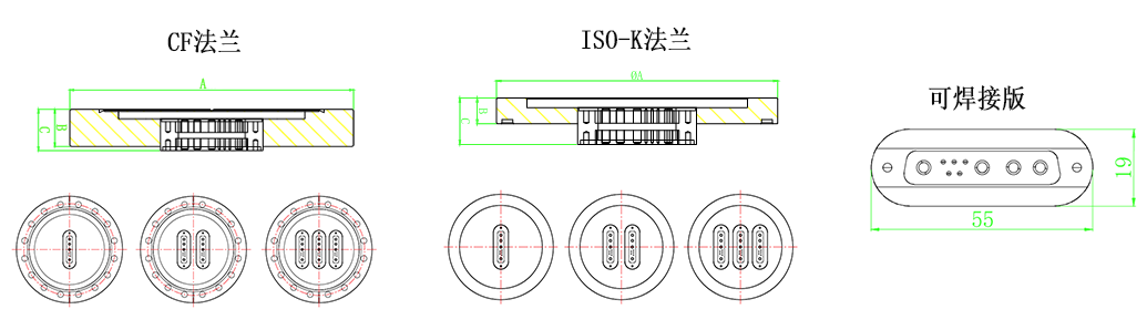 9W4高功率馈通 9W4高功率馈通